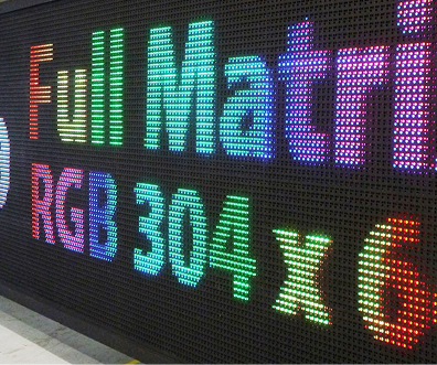 Paneles mensajeria variable LED a medida de Fixalia